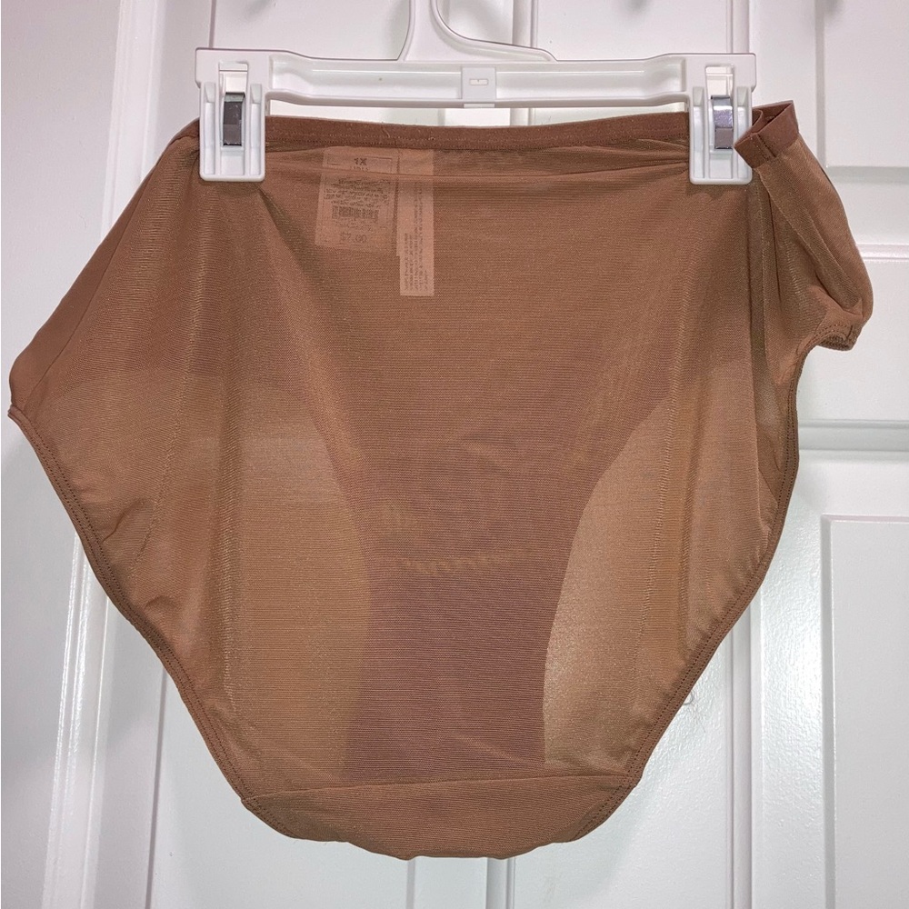 Women's Mesh Hi-Cut Briefs - Auden™ Brown Size 1X new - Picture 4 of 4